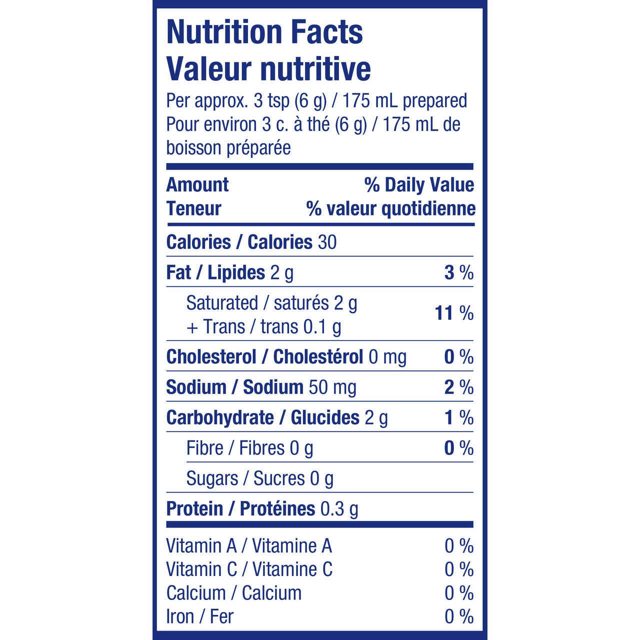 MAXWELL HOUSE Caf Calorie-Wise French Vanilla Instant Coffee 114 grams - {Imported from Canada}